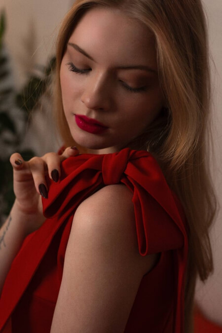 Dress BOW Red